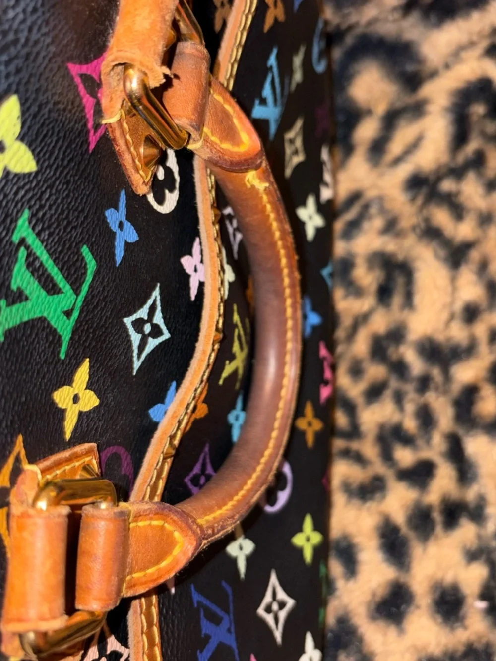 Louis Vuitton Black Multicolor Monogram Trouville - Picture 3 of 12